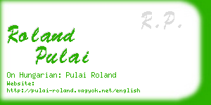 roland pulai business card